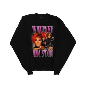 Whitney Houston Mens Signature Homage Sweatshirt / Black